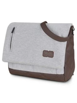 ABC Design Wickeltasche "Urban" In Hellgrau/ Braun - (L)38 X (H)31 X (T)19 Cm