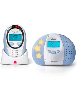 Alecto Babyphone "DBX-88 ECO" In Weiß/ Blau -Babyprodukte alecto babyphone dbx 88 eco in weiss blau 2