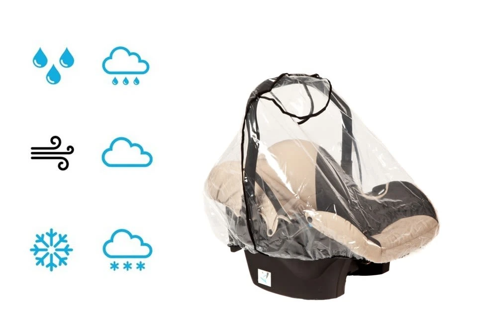 Regenhaube Für Alle Babyschalen In Transparent 5 Regenhaube Für Alle Babyschalen In Transparent – Bild 3