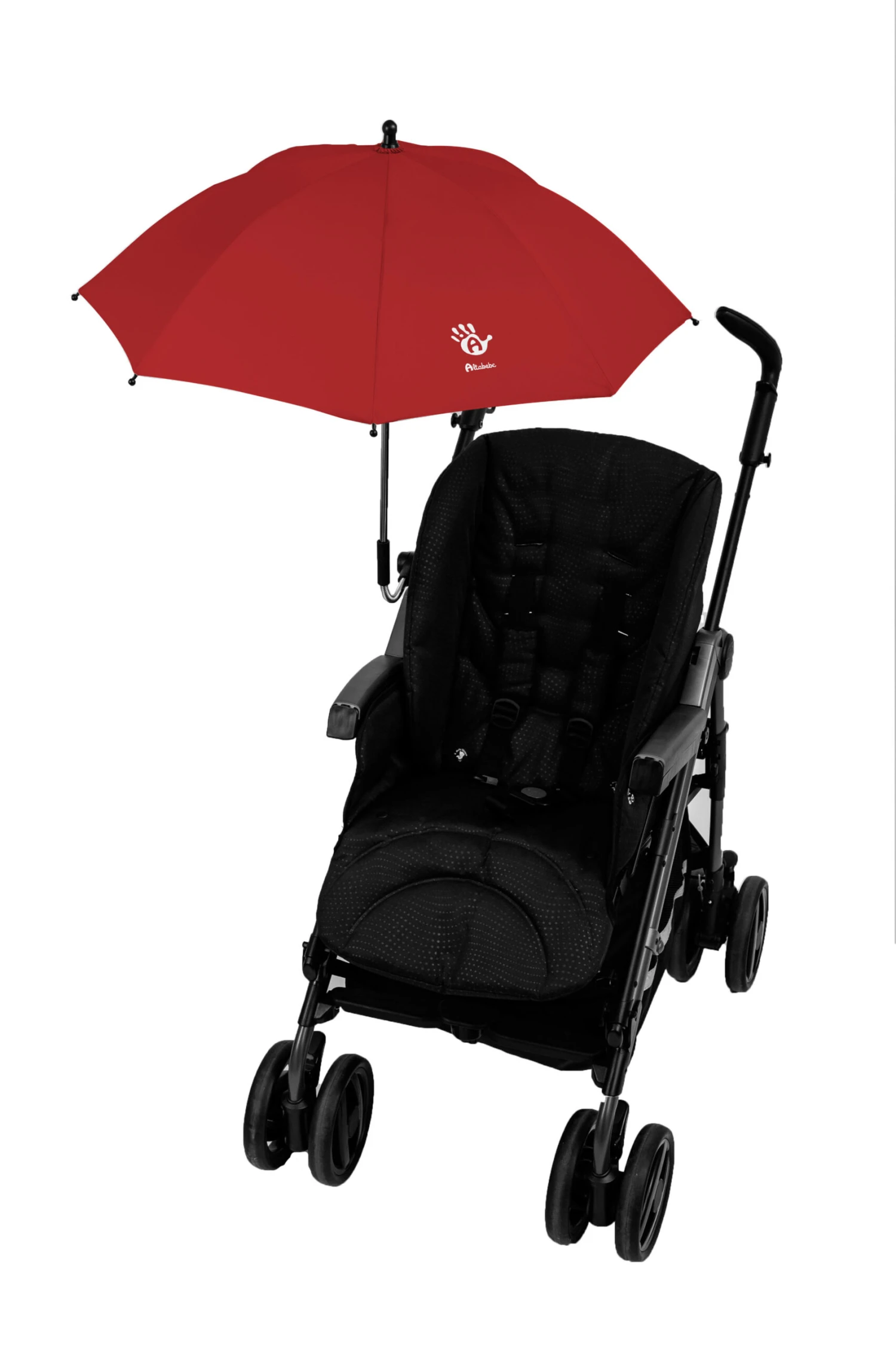 Sonnenschirm Classic Rund Für Kinderwagen In Rot 4 Sonnenschirm Classic Rund Für Kinderwagen In Rot – Bild 2