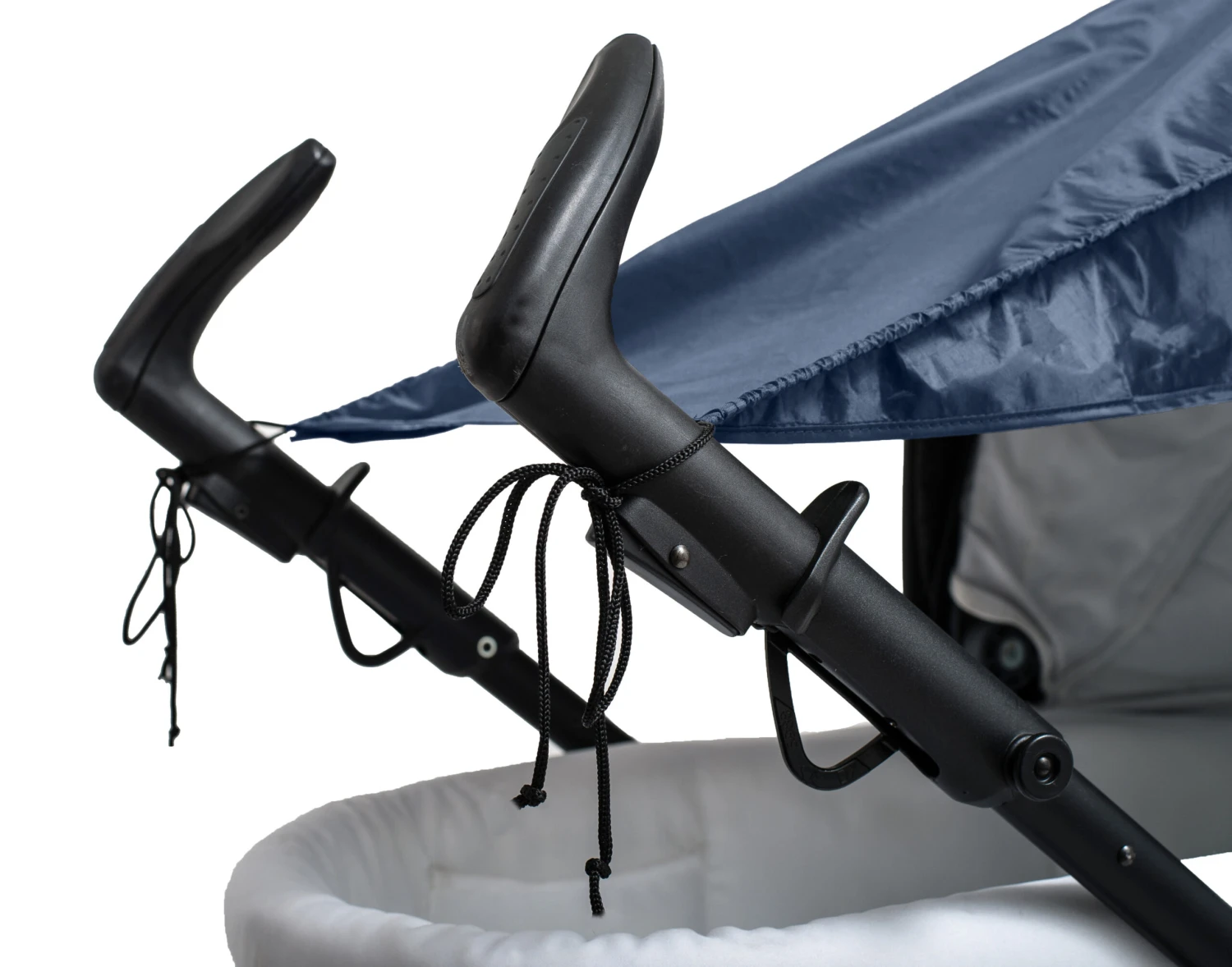 Sonnensegel Mit Seitenschutz Für Kinderwagen/Buggy In Dunkelblau 4 Sonnensegel Mit Seitenschutz Für Kinderwagen/Buggy In Dunkelblau – Bild 2