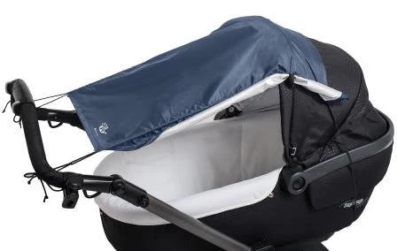 Sonnensegel Mit Seitenschutz Für Kinderwagen/Buggy In Dunkelblau 7 Sonnensegel Mit Seitenschutz Für Kinderwagen/Buggy In Dunkelblau – Bild 5