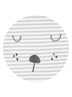 Alvi 4tlg. Bett-Set "Faces" In Grau/ Creme -Babyprodukte alvi 4tlg bett set faces in grau creme 3