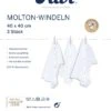 Alvi Multi-Pack Mulltuch Molton-Windeln Weiß 3Er Pack In Snow White -Babyprodukte alvi multi pack mulltuch molton windeln weiss 3er pack in snow white