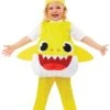 AMSCAN 3tlg. Kostüm "Baby Shark" In Gelb -Babyprodukte amscan 3tlg kostum baby shark in gelb