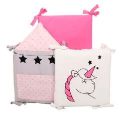 6tlg.-Set: Nestchen "EINHORN" In Rosa - (L) 30 X (B) 30cm
