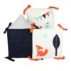 6tlg.-Set: Nestchen "FUCHS & Co." In Grau/Orange - (L) 30 X (B) 30cm -Babyprodukte baby lal r 6tlg set nestchen fuchs and co in grau orange l 30 x b 30cm