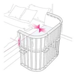 Beistellbett Boxspring 89x51 Cm In Weiß -Babyprodukte babybay beistellbett boxspring 89x51 cm in weiss 5