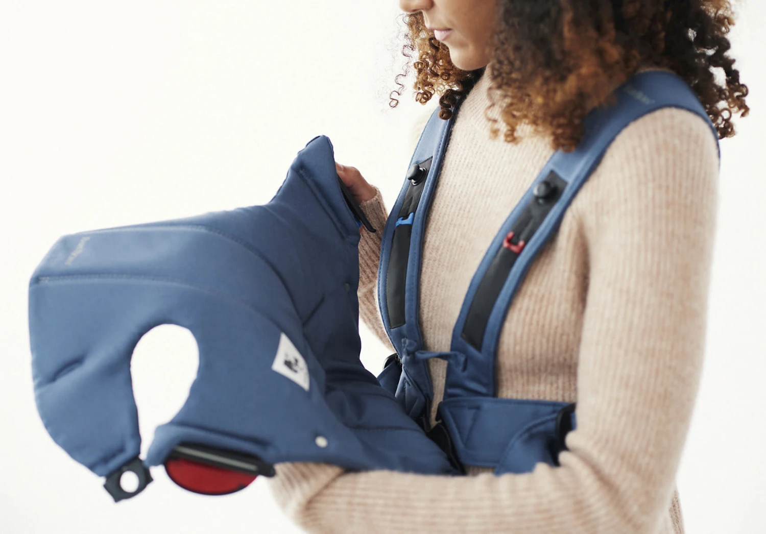 Babytrage Mini, Altrosa, Cotton 10 Babytrage Mini, Altrosa, Cotton – Bild 8