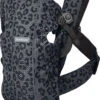 Babytrage Mini, Anthrazitgrau/Leopard, 3D-Netzstoff -Babyprodukte babybjorn babytrage mini anthrazitgrau leopard 3d netzstoff