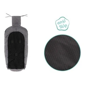 Daunen-Fußsack Tromso Für Kinderwagen In Grau 5 Daunen-Fußsack Tromso Für Kinderwagen In Grau – Bild 3