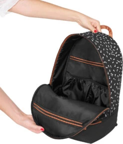 Badabulle Wickelrucksack Casual & Go, Black/caramel -Babyprodukte badabulle wickelrucksack casual and go black caramel 2