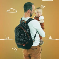 Badabulle Wickelrucksack Casual & Go, Black/caramel -Babyprodukte badabulle wickelrucksack casual and go black caramel 3