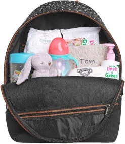 Badabulle Wickelrucksack Casual & Go, Black/caramel -Babyprodukte badabulle wickelrucksack casual and go black caramel 8