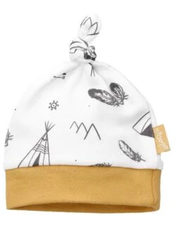 Mütze Indian - By Bamar Nicol In Weiß Senfgelb