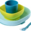 Beaba Geschirrset Aus Silikon, 4-tlg., Blau -Babyprodukte beaba geschirrset aus silikon 4 tlg blau