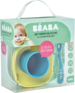 Beaba Geschirrset Aus Silikon, 4-tlg., Blau -Babyprodukte beaba geschirrset aus silikon 4 tlg blau 2