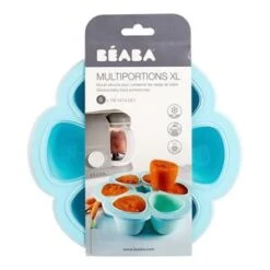 Beaba Portionsbehälter Silikon 6x150 Ml In Blau -Babyprodukte beaba portionsbehalter silikon 6x150 ml in blau 4