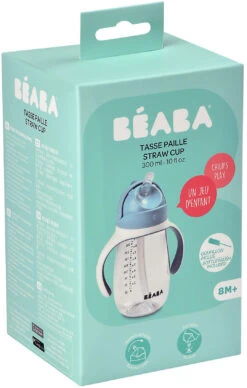 Beaba Trinkflasche Mit Strohhalm, 300ml, Windy Blau -Babyprodukte beaba trinkflasche mit strohhalm 300ml windy blau 2