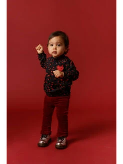 Bluse In Schwarz/ Rot -Babyprodukte beebielove bluse in schwarz rot 2