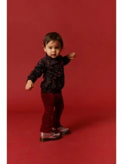 Bluse In Schwarz/ Rot -Babyprodukte beebielove bluse in schwarz rot 3