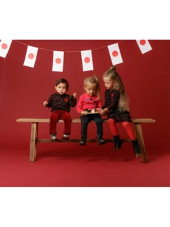 Bluse In Schwarz/ Rot -Babyprodukte beebielove bluse in schwarz rot 4