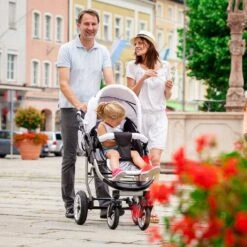 10tlg. Set: Kombi Kinderwagen "Capri" In Blau/Gestreift 20 10tlg. Set: Kombi Kinderwagen "Capri" In Blau/Gestreift -Babyprodukte bergsteiger 10tlg set kombi kinderwagen capri in blau gestreift 8