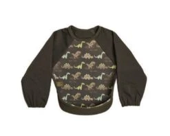 Lätzchen Mit Raglanärmeln Neopren-Lätzchen Dinosaurier
