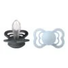 BIBS 2er-Pack Supreme Schnuller Silikon, 6-18M In Grau Geeignet Ab 6 Monaten -Babyprodukte bibs 2er pack supreme schnuller silikon 6 18m in grau geeignet ab 6 monaten