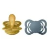 BIBS 2er-Set: Schnuller "Supreme" In Ocker/ Graublau -Babyprodukte bibs 2er set schnuller supreme in ocker graublau