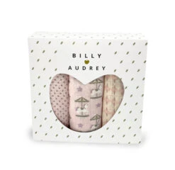 Dreierpack Musselin Mulltücher Mullwindeln „carousel Pony“ In Carousel Pony