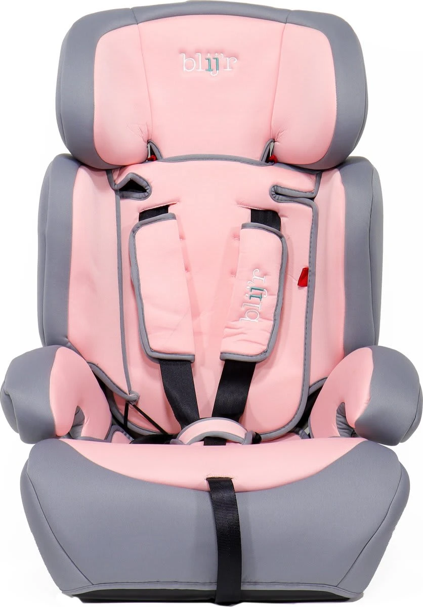 Ivo - Autositz - Klasse 1,2,3 - Geeignet Für 9-36 Kg - Mit Extra Polsterung Und 5-Punkt-Gurt – In Pink/Grau 5 Ivo - Autositz - Klasse 1,2,3 - Geeignet Für 9-36 Kg - Mit Extra Polsterung Und 5-Punkt-Gurt – In Pink/Grau – Bild 3