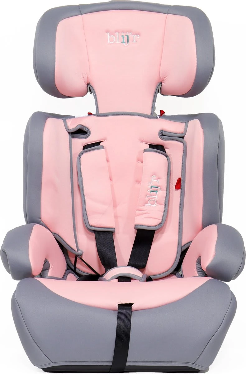 Ivo - Autositz - Klasse 1,2,3 - Geeignet Für 9-36 Kg - Mit Extra Polsterung Und 5-Punkt-Gurt – In Pink/Grau 6 Ivo - Autositz - Klasse 1,2,3 - Geeignet Für 9-36 Kg - Mit Extra Polsterung Und 5-Punkt-Gurt – In Pink/Grau – Bild 4