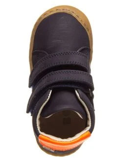 Leder-Sneakers In Dunkelblau/ Orange -Babyprodukte bo bell leder sneakers in dunkelblau orange 3