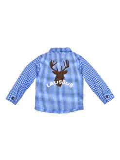 Trachtenhemd In Blau/ Weiß -Babyprodukte bondi trachtenhemd in blau weiss 1