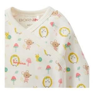 2er-Pack Wickelbodys Langarm Waldtiere In Weiß 9 2er-Pack Wickelbodys Langarm Waldtiere In Weiß – Bild 7