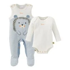 Strampler-Set Mit Body Igel In Blau -Babyprodukte bornino strampler set mit body igel in blau 2