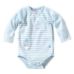 Wickelbody Langarm In Hellblau