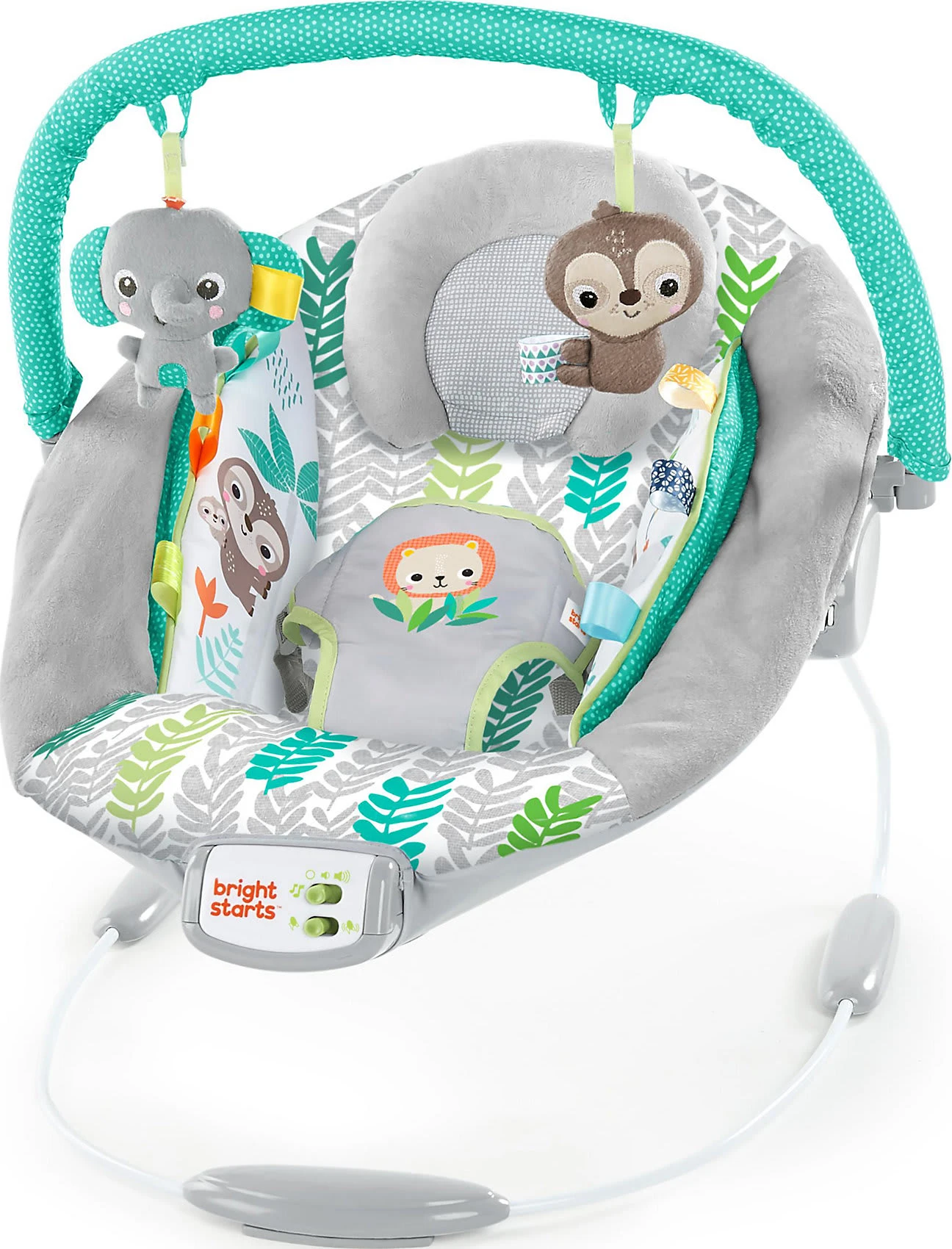 Bright Starts Babywippe Inkl. Vibration Und Melodien, Jungle Vines 3 Bright Starts Babywippe Inkl. Vibration Und Melodien, Jungle Vines