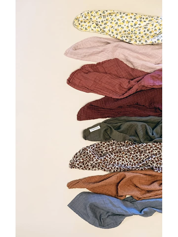 Musselin-Tuch In Dunkelgrün - (L)120 X (B)120 Cm 5 Musselin-Tuch In Dunkelgrün - (L)120 X (B)120 Cm – Bild 3