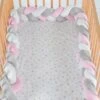 Bettnestchen Braidy In Rosa -Babyprodukte cangaroo bettnestchen braidy in rosa