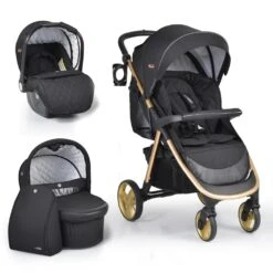 Kombikinderwagen Noble 3 In 1 In Schwarz 9 Kombikinderwagen Noble 3 In 1 In Schwarz -Babyprodukte cangaroo kombikinderwagen noble 3 in 1 in schwarz 1