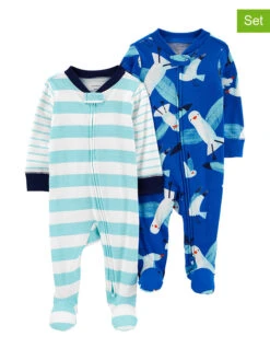 Carter's™ 2er-Set: Strampler In Blau/ Türkis