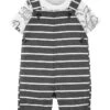 Carter's™ 2tlg. Outfit In Dunkelgrau/ Weiß