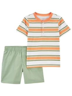 Carter's™ 2tlg. Outfit In Grün/ Orange