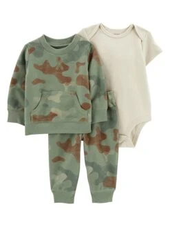 Carter's™ 3tlg. Outfit In Khaki/ Beige