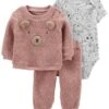 Carter's™ 3tlg. Outfit In Pink -Babyprodukte carters 3tlg outfit in pink 1