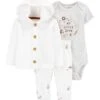 Carter's™ 3tlg. Outfit In Weiß