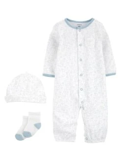 Carter's™ 3tlg. Outfit In Weiß/ Hellblau