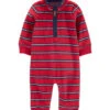 Carter's™ Fleece-Overall In Rot -Babyprodukte carters fleece overall in rot